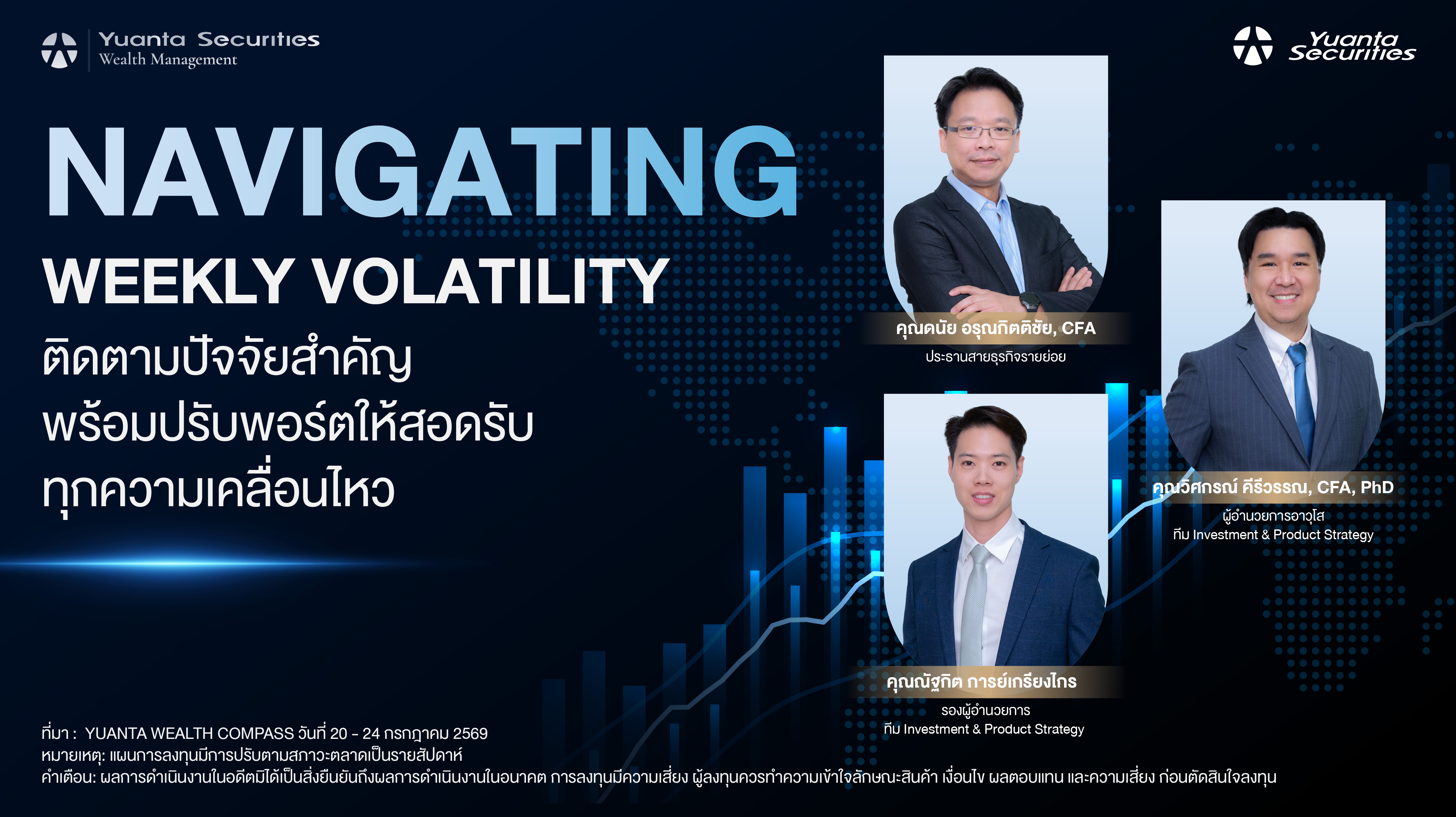 Navigating Weekly Volatility ติดตามปัจจัยสำคัญ พร้อมปรับพอร์ตให้สอดรับทุกความเคลื่อนไหว